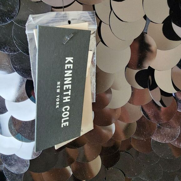 Kenneth Cole Sleeveless Black Paillete Swing Dress Small NWT - Picture 7 of 9